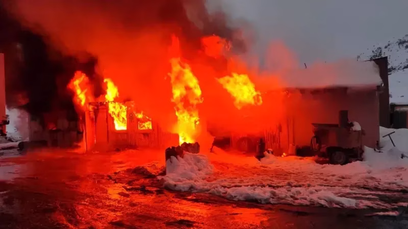 Kop Tüneli İnşaatında Korkunç Alevler: Facianın Eşiğinden Dönüldü!