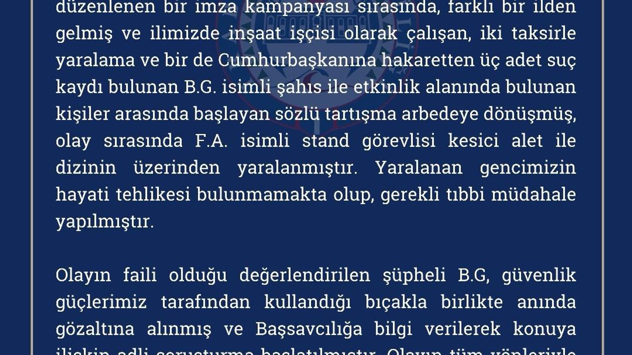 imza standinda gorevli chp uyesi bacagindan bicaklandi.jpg