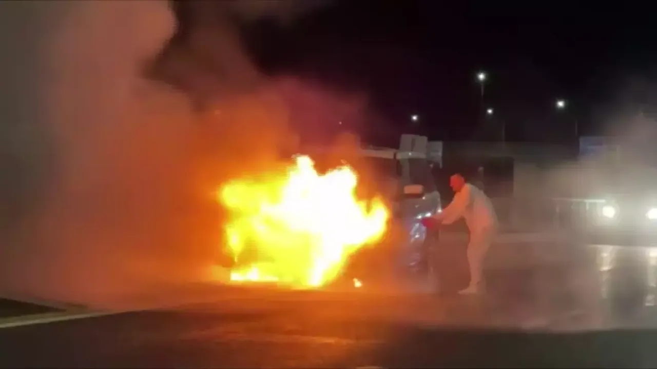 Trabzon’da Lüks Cip Alev Topuna Döndü: İşte O Anlar!