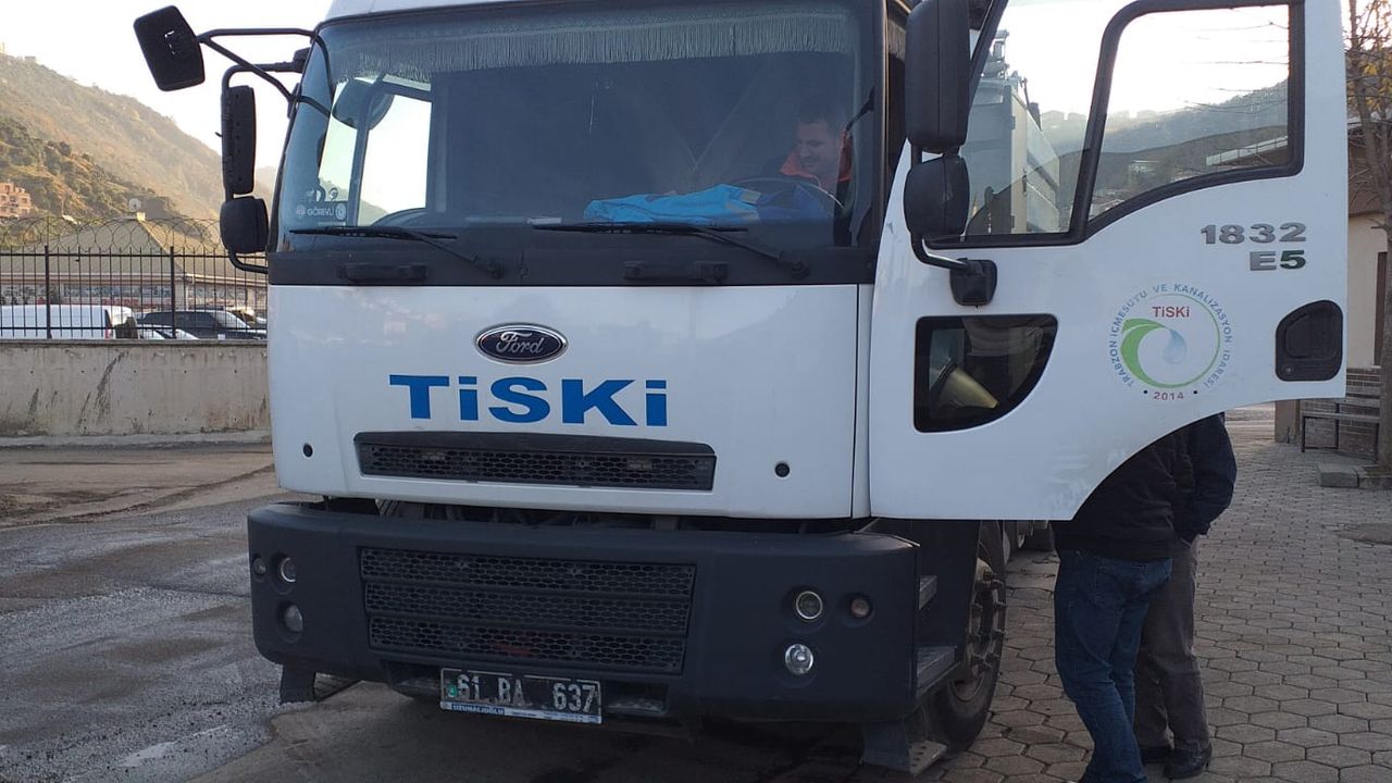 Trabzon’da TİSKİ Aracı Cehenneme Döndü! Alevler Köyü Yuttu!