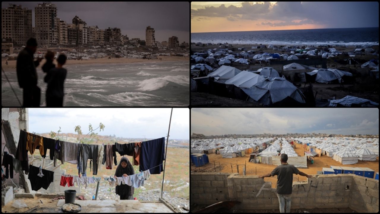 Gazze’de Yağmur Çilesi: Çadırlar Sular Altında!