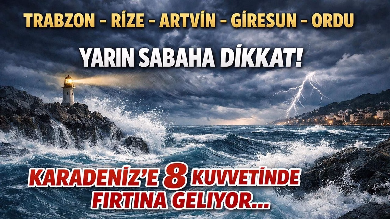 Karadeniz Uşakları Dikkat! Fırtına Geliyor, Denizde İşiniz Olmasın!