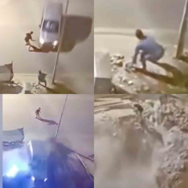 Anamur’da Dehşet Anları: Çarpıp Çukura Uçtu Anamur'da Dehşet Anları: Çarpıp Çukura Uçtu