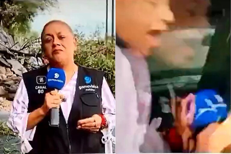 Canlı Yayında Feci Kaza: Kamyon Gazetecilere Çarptı