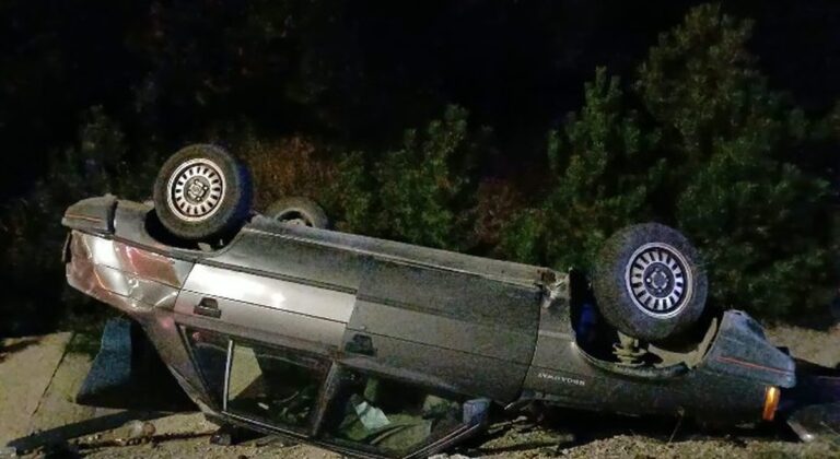 Çorum'da Korkunç Kaza: Otomobil Takla Attı