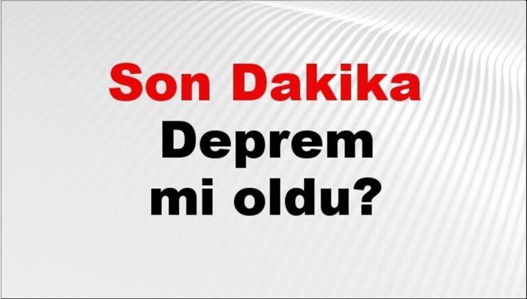 Denizli’de Korkutan Sarsıntı: Honaz Sallandı Denizli'de Korkutan Sarsıntı: Honaz Sallandı
