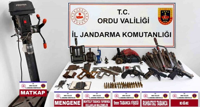 Ordu’da Dev Silah Operasyonu: İmalathane Çökertildi Ordu'da Dev Silah Operasyonu: İmalathane Çökertildi