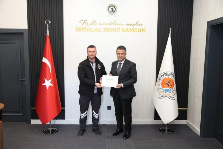 Samsun'da Faciayı Önleyen Kahramana Büyük Jest
